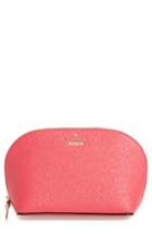 Kate Spade New York Cameron Street - Small Abalene Leather Cosmetics Case, Size - Punch