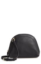 Vince Camuto Katja Leather Half-moon Crossbody Bag - Black