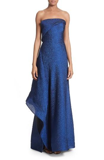 Women's Rubin Singer Side Drape Strapless Gown