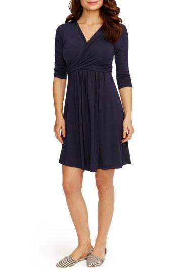 Women's Rosie Pope Maternity/nursing Wrap Dress - Blue