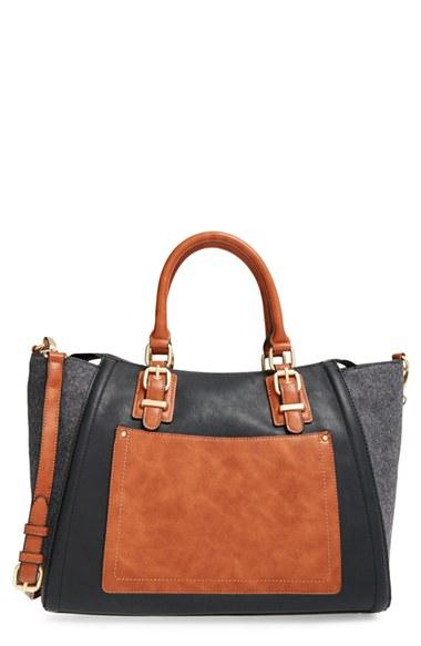 Sole Society 'jensen' Mixed Media Tote -