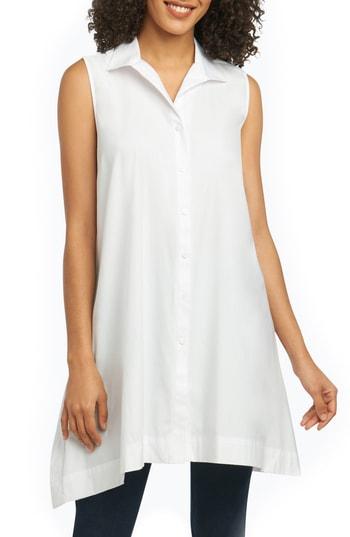 Women's Foxcroft Latrice Sleeveless Tunic Top - White