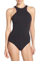 Women's Seafolly High Neck One-piece Swimsuit Us / 8 Au - Black