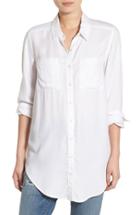 Women's Bp. Woven Twill Tunic, Size - White