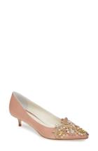 Women's Something Bleu Brinsley Embellished Pointy Toe Pump M - Pink