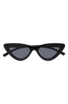 Women's Adam Selman X Le Specs Luxe Lolita 49mm Cat Eye Sunglasses - Black