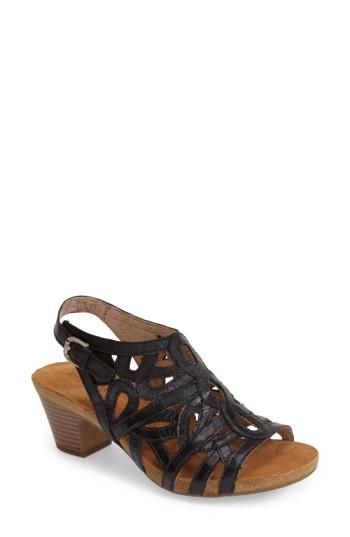 Women's Josef Seibel 'ruth 03' Sandal -6.5us / 37eu - Black