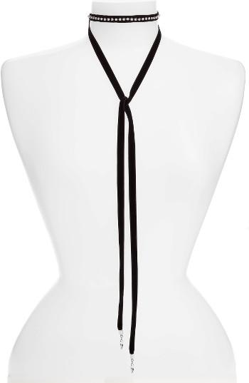 Women's Cristabelle Velvet Choker & Wrap Necklace