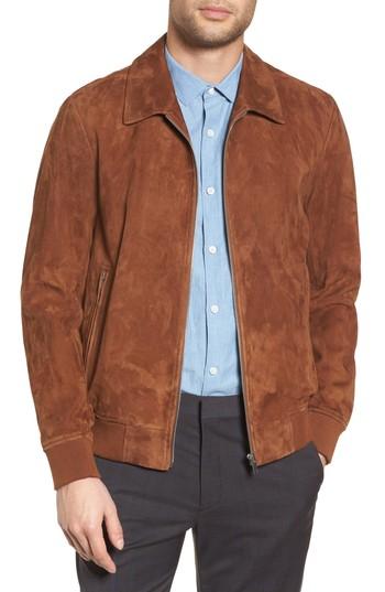 Men's Theory Noland Radic Lambskin Jacket - Brown