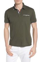 Men's Ted Baker London Derry Modern Slim Fit Polo (3xl) - Green
