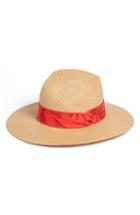 Women's Nordstrom Modern Pop Straw Panama Hat - Beige