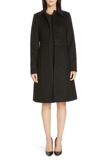 Women's Boss Wool & Cashmere Coat - Black