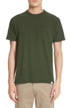 Men's Norse Projects Niels Garment Dye T-shirt, Size - Green