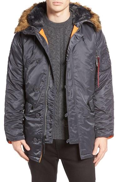 Men's Alpha Industries Slim Fit N-3b Parka - Blue