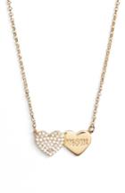 Women's Kate Spade New York Mom Knows Best Pave Heart Necklace