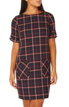 Women's Dorothy Perkins Check Shift Dress Us / 8 Uk - Blue