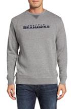 Men's Tommy Bahama Nfl Stitch Of Liberty Embroidered Crewneck Sweatshirt - Grey