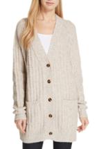 Women's Nicholas Chunky Alpaca Blend Cardigan - Beige