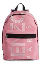Kenzo Sport Logo Nylon Backpack - Pink