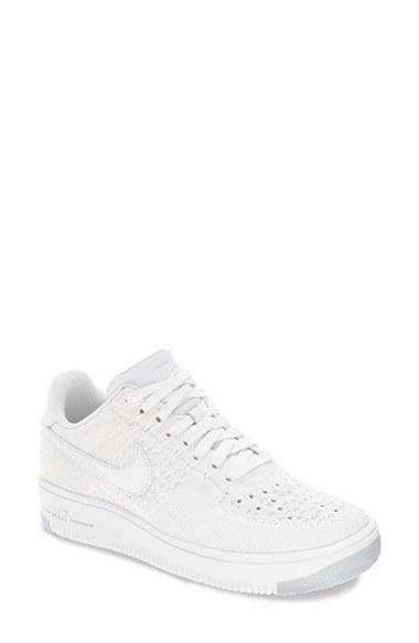 Women's Nike 'air Force 1 Flyknit Low' Sneaker .5 M - White