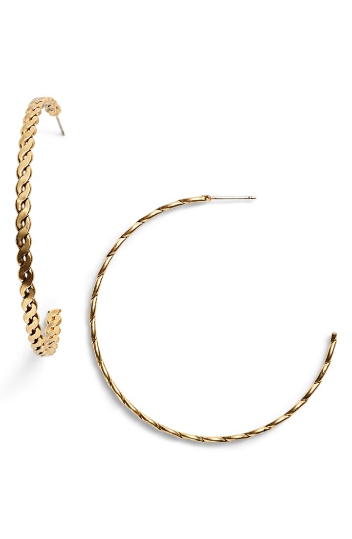 Women's Karine Sultan Twisted Hoop Earrings