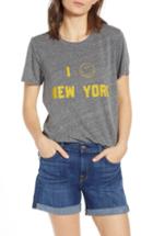 Women's Day By Daydreamer Ny Smiley Tee - Grey