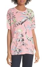 Women's Dvf Print Boyfriend Tee, Size - Orange