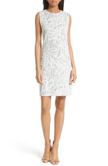 Women's Boss Epalla Embroidered Sheath Dress