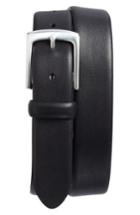 Men's Bosca Tubular Leather Belt - Black