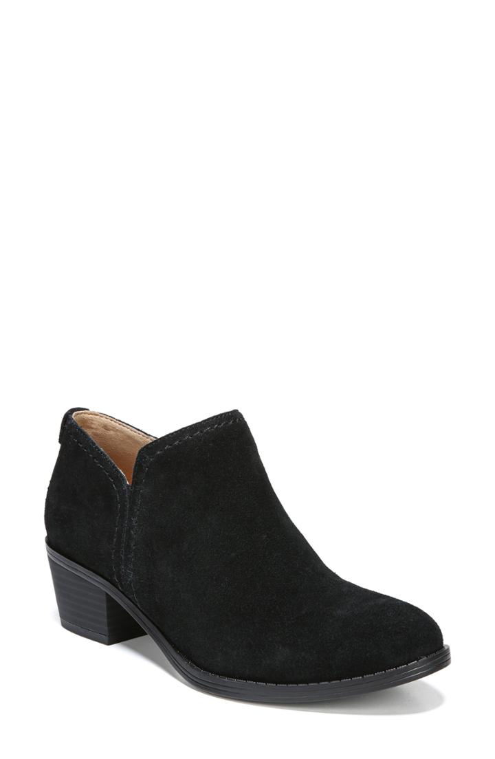 Women's Naturalizer 'zarie' Block Heel Bootie .5 Ww - Black