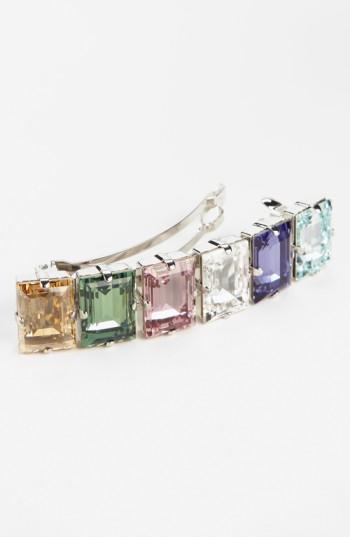 L. Erickson 'swarovski Treasure Trove' Barrette, Size - Ivory