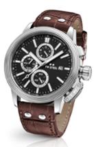 Men's Tw Steel Ceo Adesso Chronograph Leather Strap Watch, 48mm