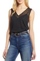 Women's Ted Baker London Colour By Numbers Cleira Star Detail Velvet Camisole - Black