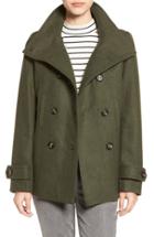 Women's Thread & Supply Double Breasted Peacoat - Green