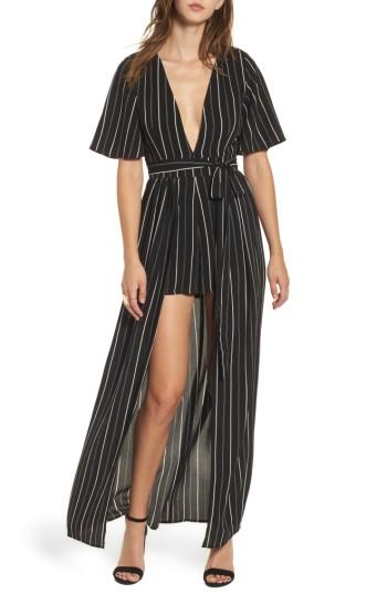 Women's Socialite Stripe Maxi Romper