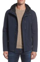 Men's Marc New York Stratus Waterproof Hooded Rain Jacket, Size - Blue