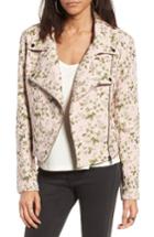Women's Blanknyc Floral Jacquard Moto Jacket