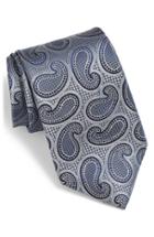 Men's Nordstrom Men's Shop Paisley Silk Tie, Size - Metallic