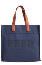 Feed Market Canvas Tote - Blue