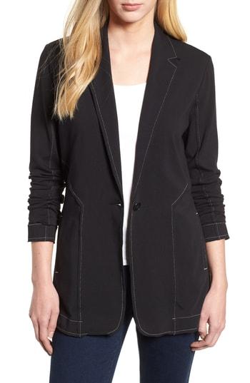 Women's Nic+zoe The Perfect Seamed Knit Jacket - Black