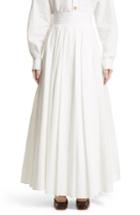 Women's A.w.a.k.e. Pleated Maxi Skirt Us / 38 Fr - White