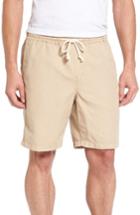 Men's Nordstrom Men's Shop Cotton & Linen Blend Shorts, Size - Brown