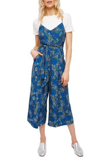 Women's Free People Hot Tropics Jumpsuit - Blue