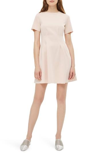 Women's Topshop Panel Fit & Flare Dress Us (fits Like 0-2) - Pink