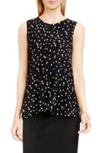 Petite Women's Vince Camuto Sleeveless Ruffle Front Top