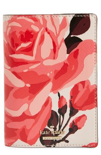 Kate Spade New York Cameron Street Roses Passport Holder -