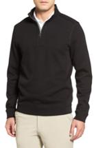 Men's Cutter & Buck Bayview Quarter Zip Pullover - Black