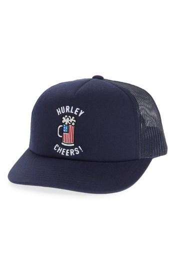 Men's Hurley Cheers Usa Flag Cap - Blue