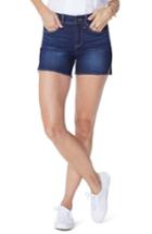 Women's Nydj Side Slit Denim Shorts - Blue