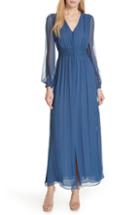 Women's Nicholas Crinkle Silk Maxi Dress - Blue